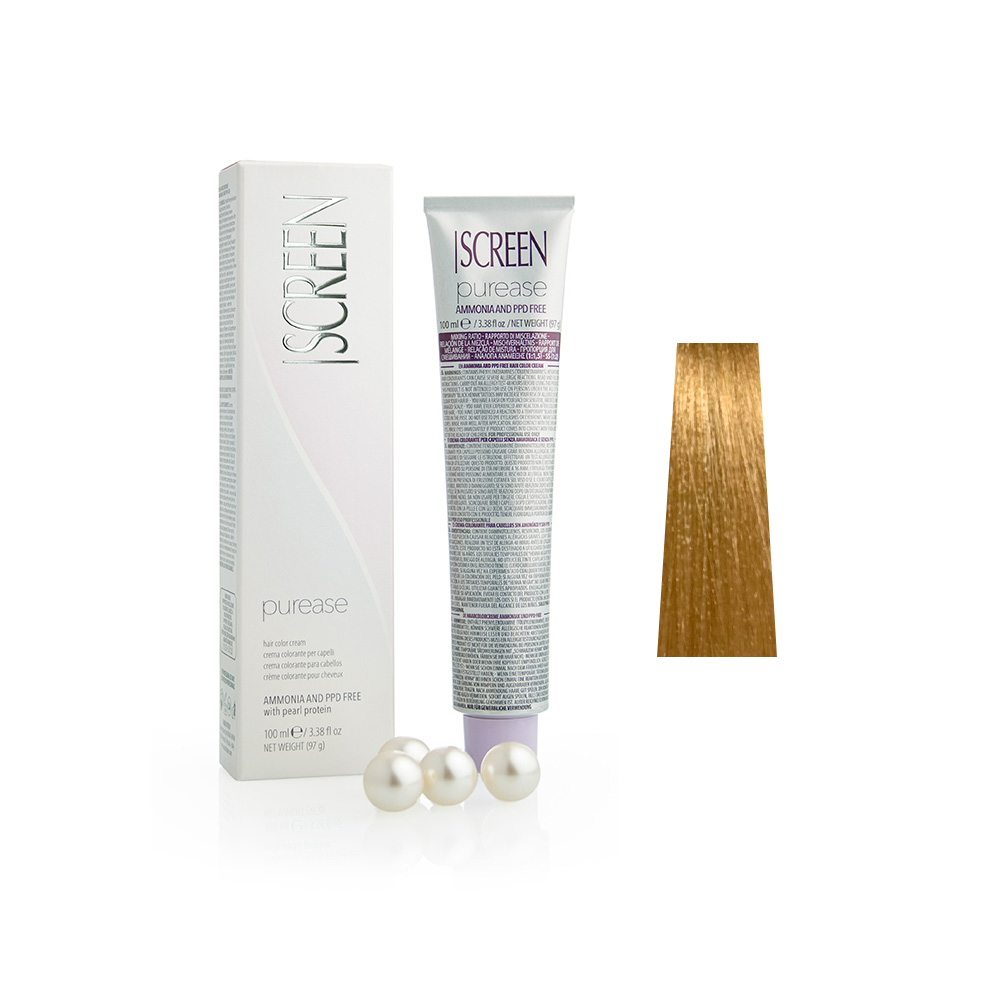 Крем-фарба без аміаку з протеїнами перлів SCREEN Purease 10N (10.0) Ultra Light Blonde, 100 ml - 1